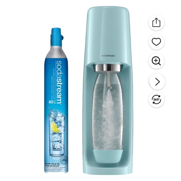 SodaStream Fizzi Sparkling Water Soda Maker Base in Acqua Blue - Picture 2 of 9